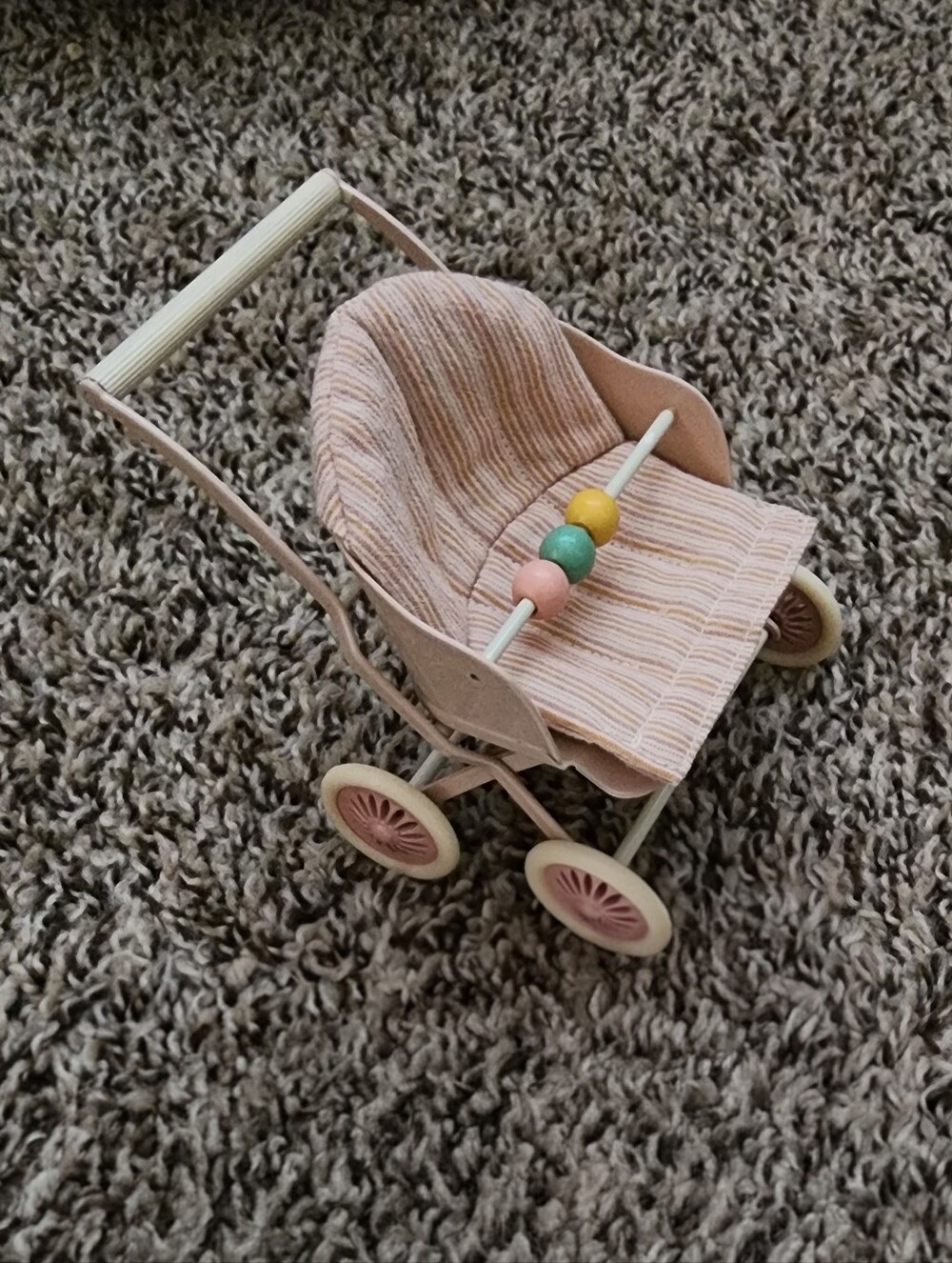 Maileg Mouse Stroller Pink